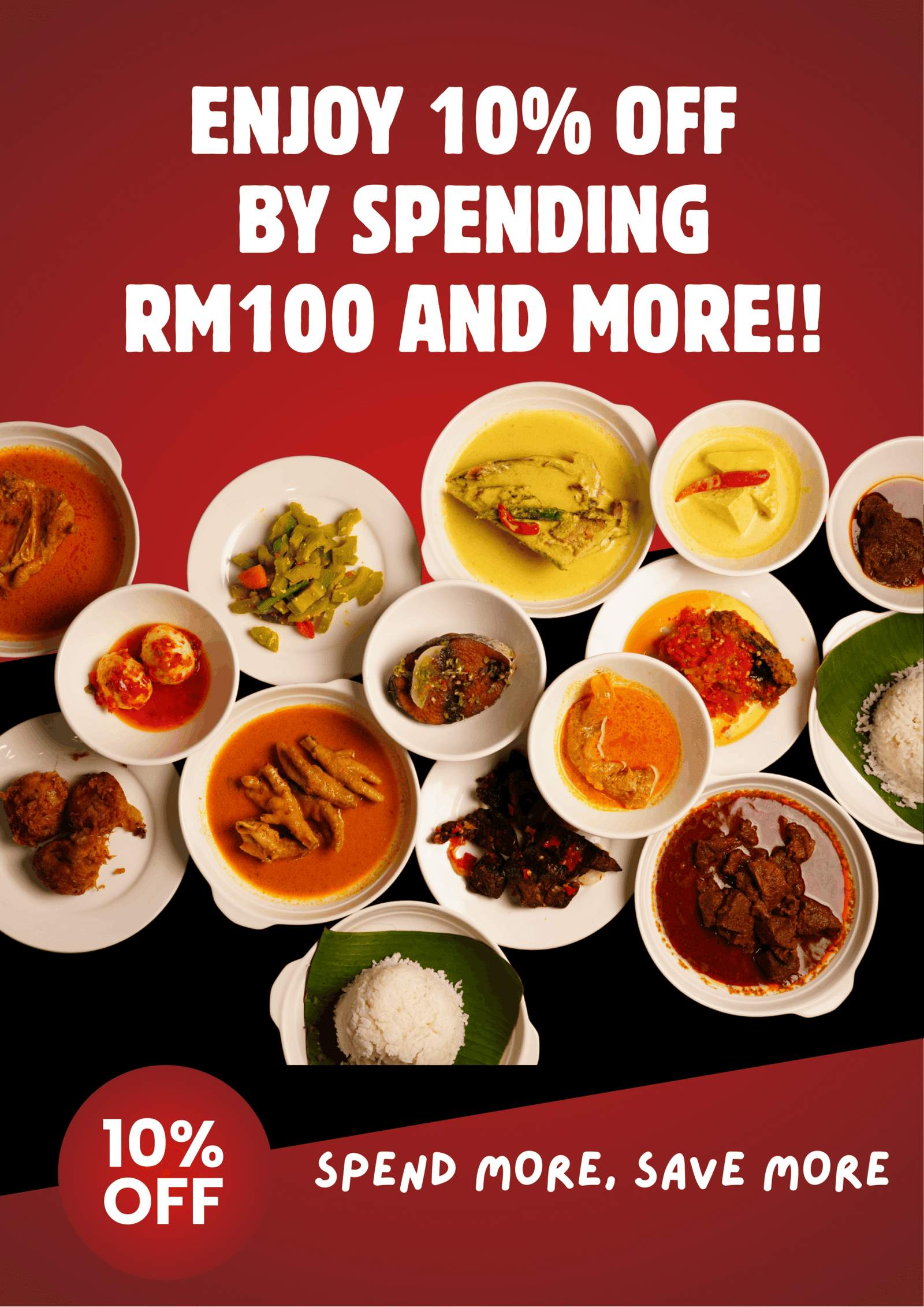 Red Black and Brown Modern Indian Food Festival Poster-1